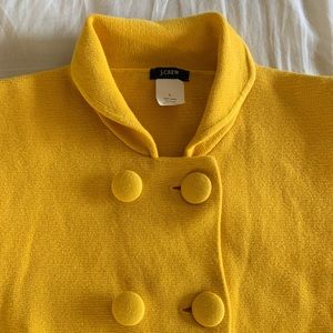 J Crew Yellow Buttoned Sweater